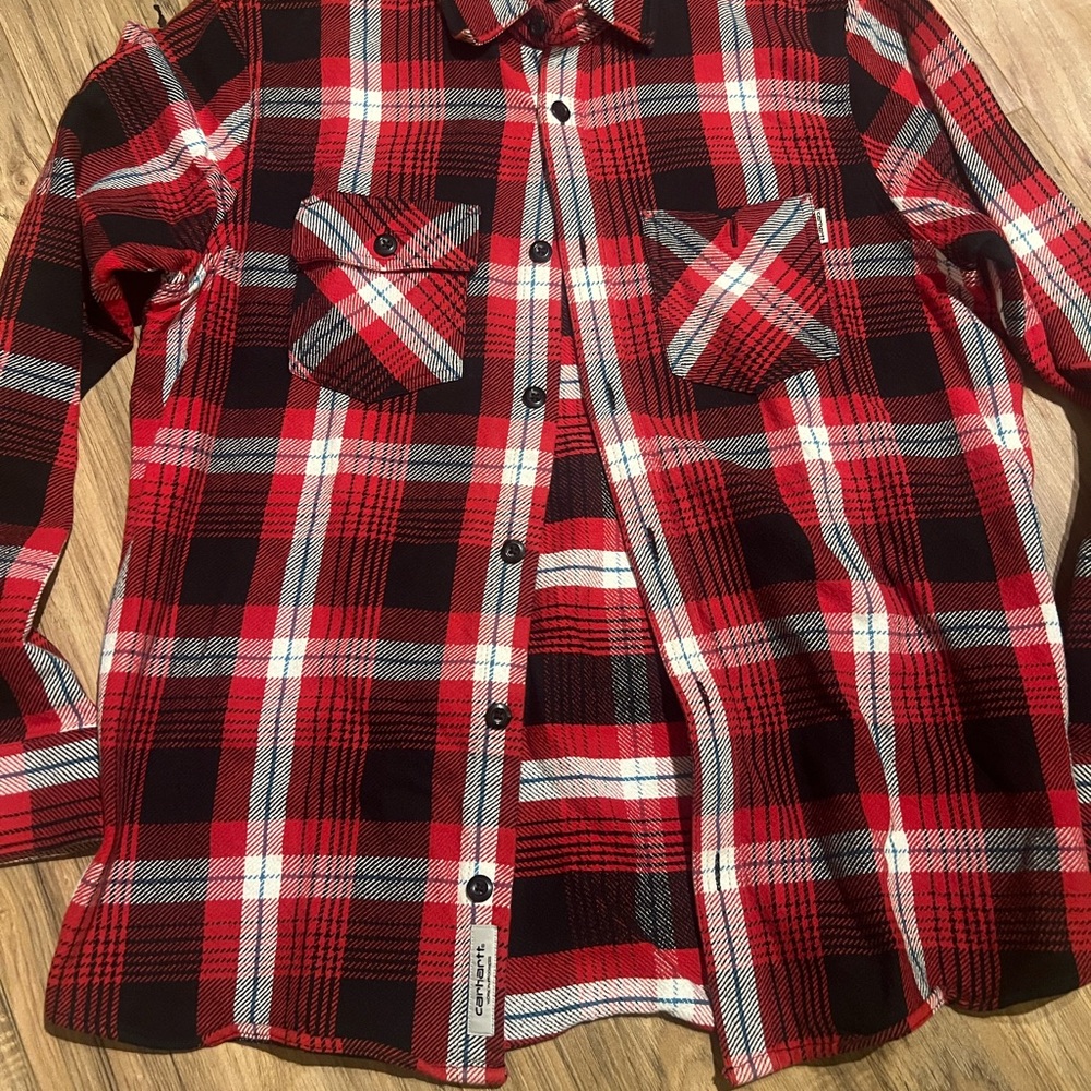 Carhartt WIP red flannel